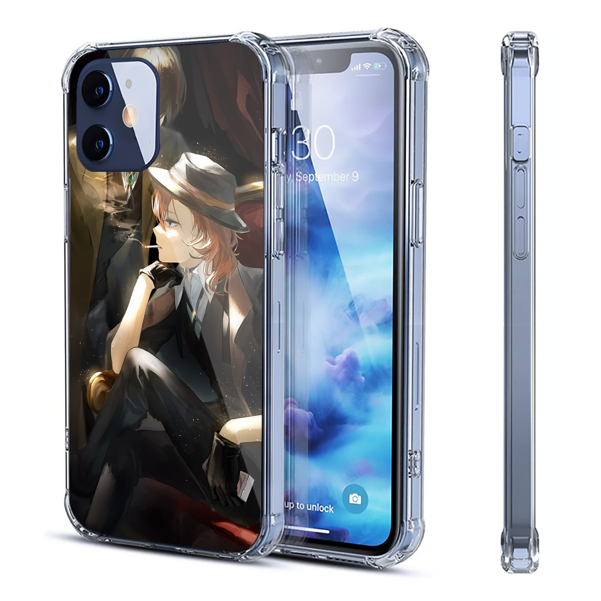 （画像用） 文豪ストレイドッグス Bungo Stray Dogs 【iPhone 12シリーズ対応】透明スマホケース（クリアソフトケース）